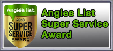 Winner of the Angies List Super Service Award